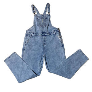 Old Navy distressed western Denim Light wash overalls w/adjustable straps 18T
